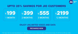 jio recharge options