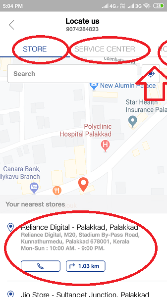 jio service centr near me