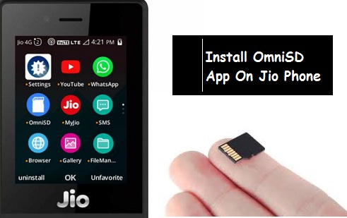 Install OmniSD app on Jio phone
