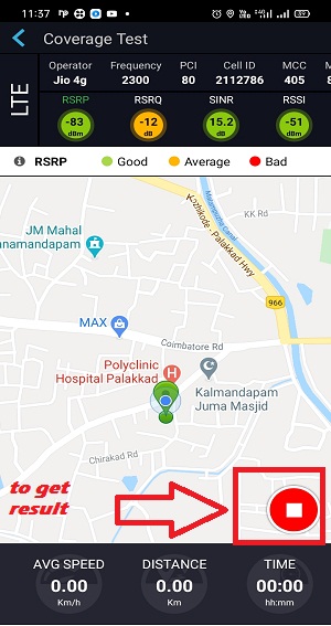 testing jio network coverage