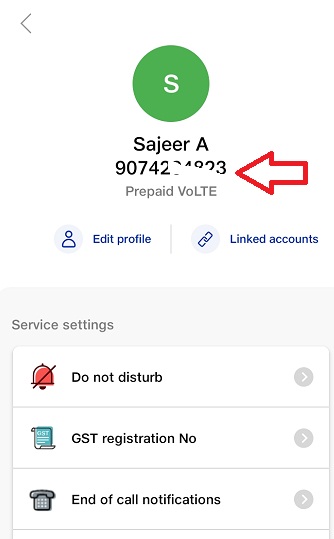 how to know my jio number