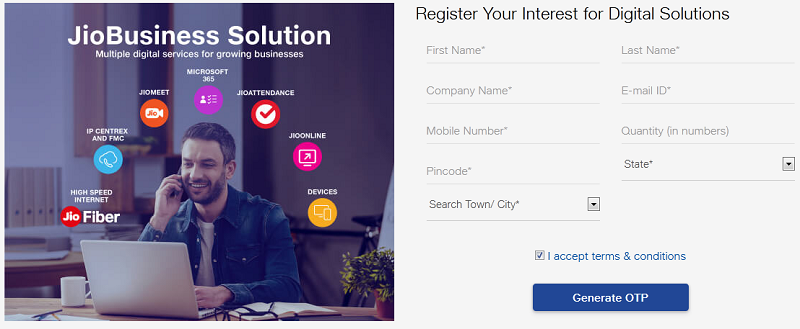 register for jio enterprise and business solutions