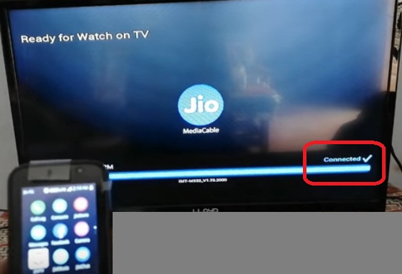 jio phone to tv connection