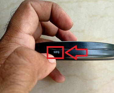 press WPS button on JioFi router