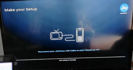 connect jio phone to tv using Jio media cable