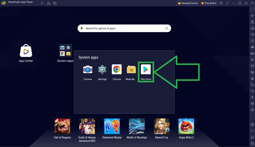 Bluestacks app player