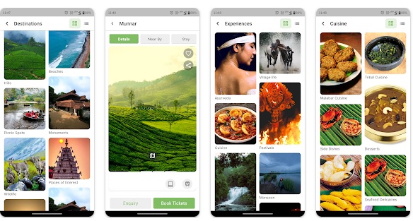 kerala tourism mobile app