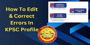 correct errors in Kerala PSC profile